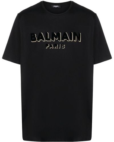 Balmain T-shirt Logo - Black