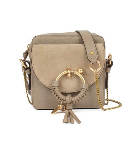 See By Chloé Joan Leather & Suede Camera Bag - Gray