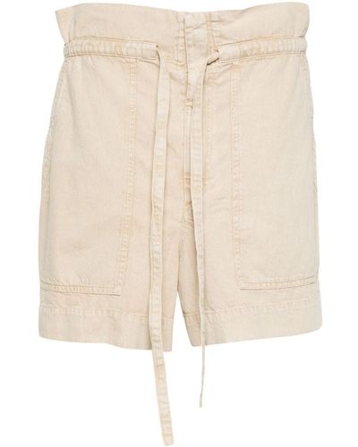 Isabel Marant Cotton Shorts - Natural