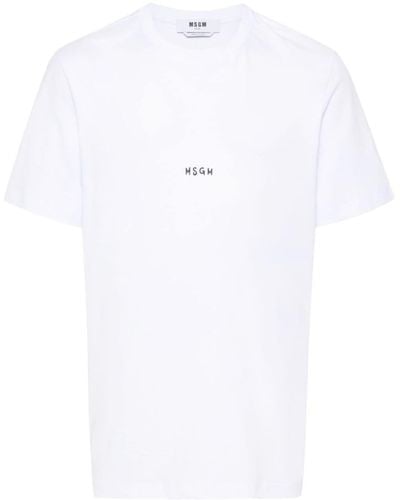MSGM T-Shirt Logo - White