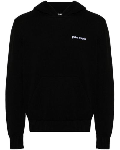 Palm Angels Logo Sweatshirt - Black