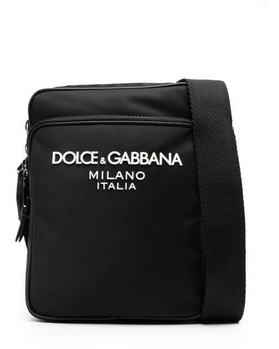 Dolce & Gabbana Borsa Messenger Con Logo - Nero