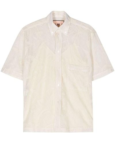 Plan C Shirt With Embroideries - White