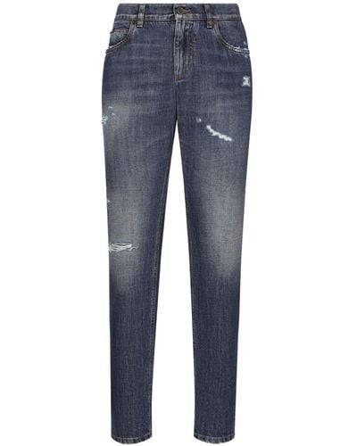 Dolce & Gabbana Straight Leg Jeans Clothing - Blue