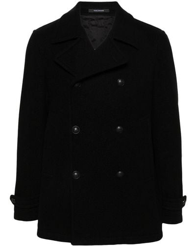 Tagliatore Double-Breasted Coat - Black