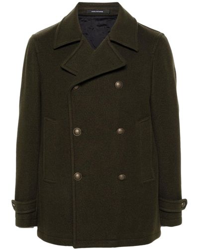 Tagliatore Double-Breasted Coat - Green