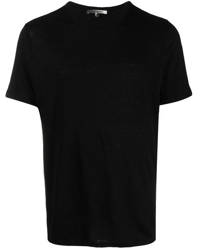 Isabel Marant Loose-fit Linen T-shirt - Black