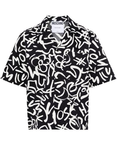 Moschino Shirt With Print - Black