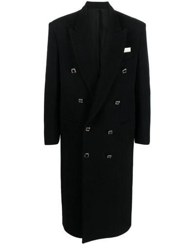 Canaku Double-breasted Coat - Black