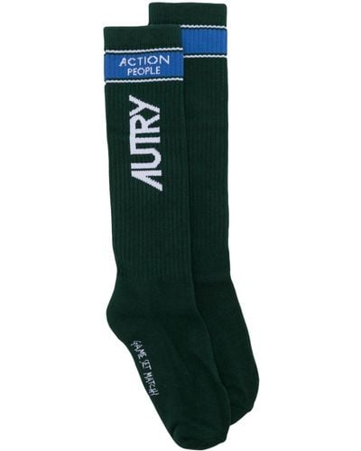Autry Logo Socks - Green