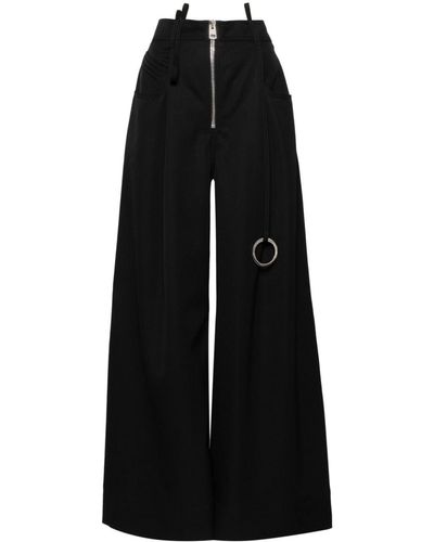 The Attico Pantalone Oversize Di - Black