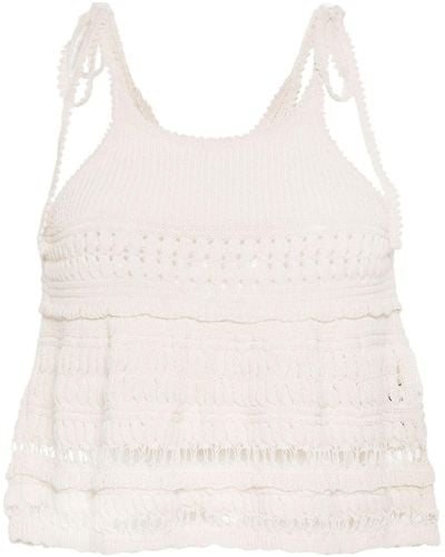 Isabel Marant Knitted Top - Natural