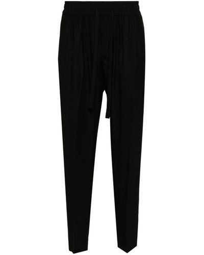 Dolce & Gabbana Jacquard Trousers - Black