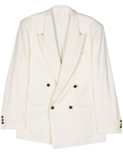 Canaku Double-Breasted Blazer - Natural