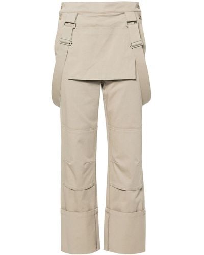 Max Mara Trousers With Braces - Natural