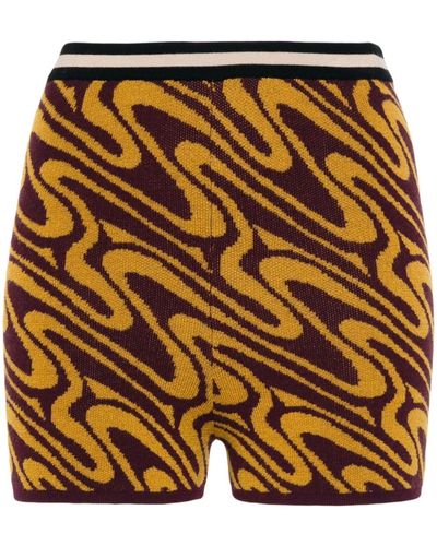 Dries Van Noten Knitted Shorts - Orange