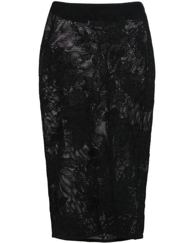 Blumarine Knitted Skirt - Black