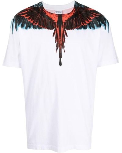 Marcelo Burlon County Of Milan Icon Wings Regular T-shirt White Red