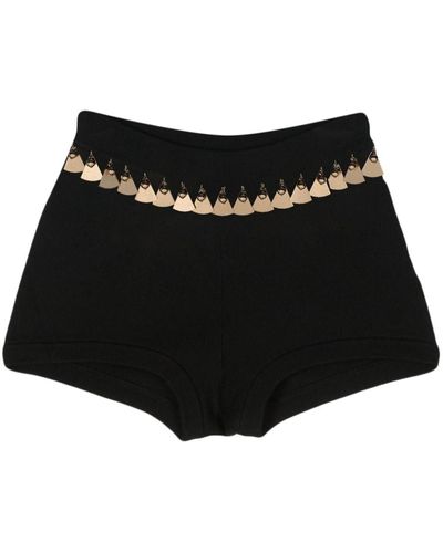 Rabanne Knitted Shorts - Black