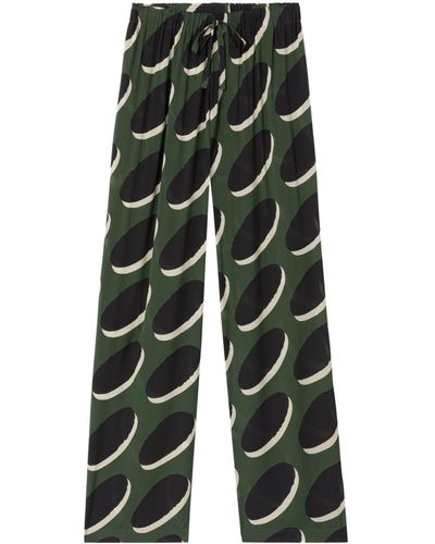 AZ FACTORY Pantaloni in crepe - Verde