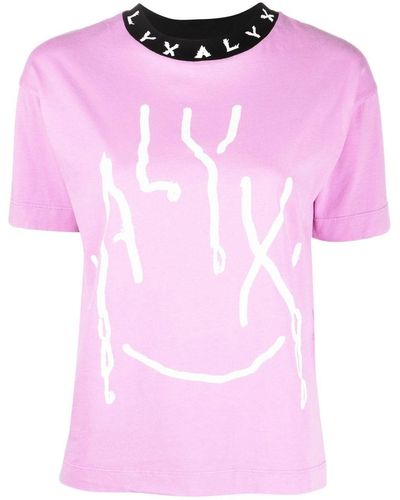 1017 ALYX 9SM Logo-print Cotton T-shirt - Pink