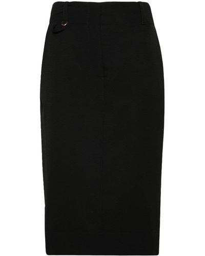 Jacquemus Midi Skirt - Black