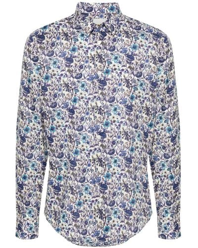 Paul Smith Camicia a fiori - Blu