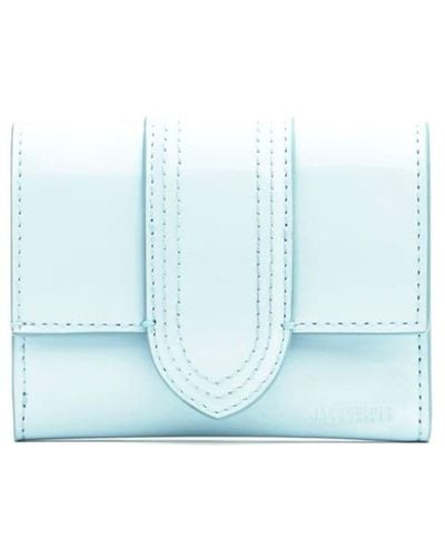 Jacquemus Le Compact Bambino Leather Wallet - Blue
