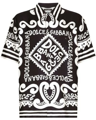 Dolce & Gabbana Camicia a maniche corte - Nero
