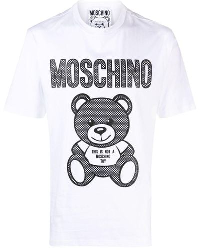 Moschino T-SHIRT LOGO 'TEDDY' - Bianco