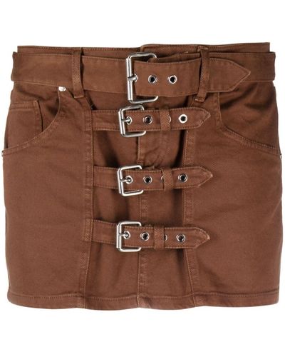 Blumarine Denim Mini Skirt - Brown