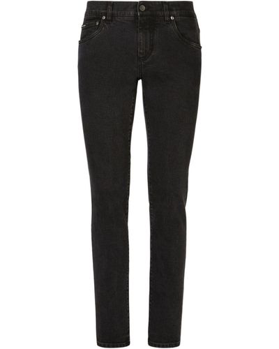 Dolce & Gabbana Jeans con applicazione - Nero