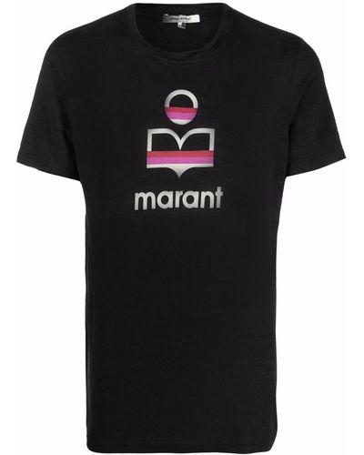 Isabel Marant Logo Print T-shirt - Black