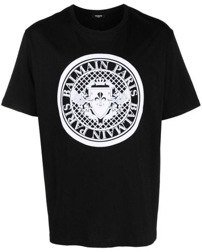 Balmain T-shirt con stampa - Nero