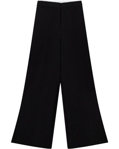 Stella McCartney High-waisted Wool Trousers - Black