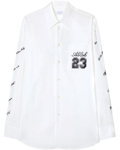 Off-White c/o Virgil Abloh Shirt With Embroidered Logo - White