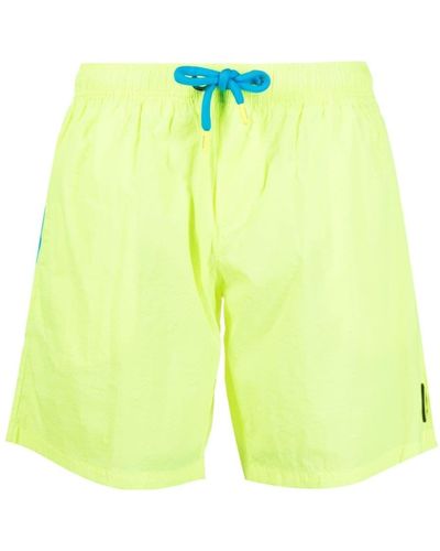 Barrow Logo Beach Shorts - Yellow
