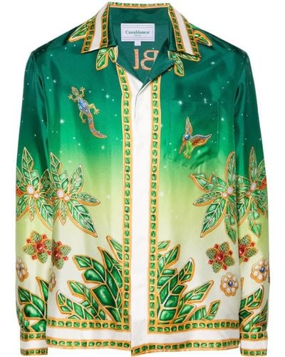 Casablancabrand Silk Shirt - Green