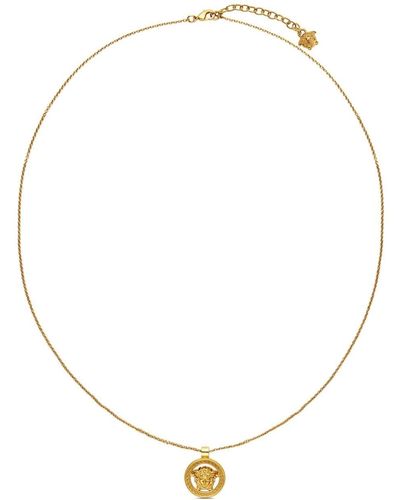 Versace -tone Medusa'95 Brass Necklace - Unisex - Brass - Natural