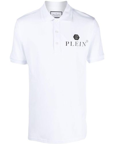 Philipp Plein Polo Logo - White