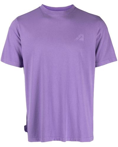 Autry Super Logo-embroidered T-shirt - Purple