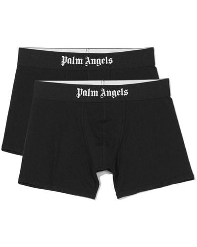 Palm Angels Logo Briefs (2-pack) - Black