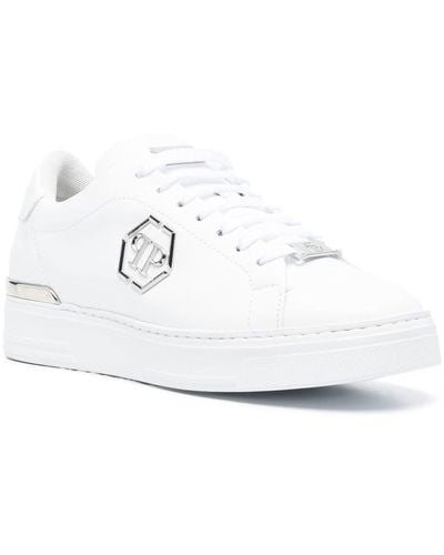 Philipp Plein Sneakers Basse Hexagon Bianche - Bianco