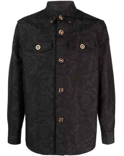 Versace Jaquard Jacket-shirt - Black