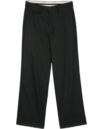 Canaku Pinstripe Pants - Black