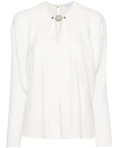 Rabanne Crepe Blouse - White