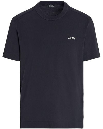 Zegna Cotton T-shirt - Blue
