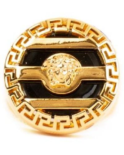 Versace 'medusa' Ring - Metallic