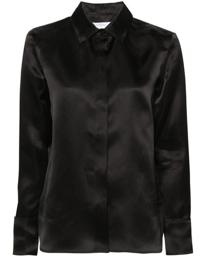 Max Mara Silk Organza Shirt - Black