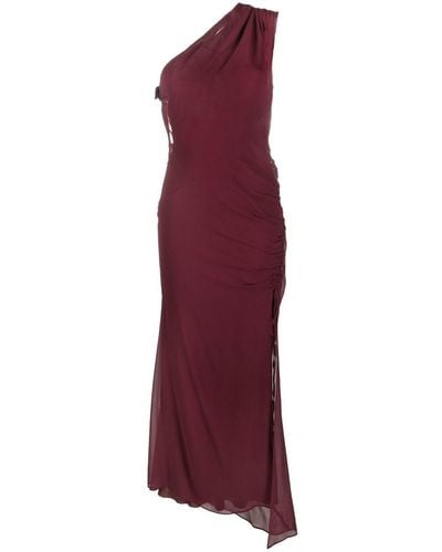 N°21 Draped Silk Dress - Red